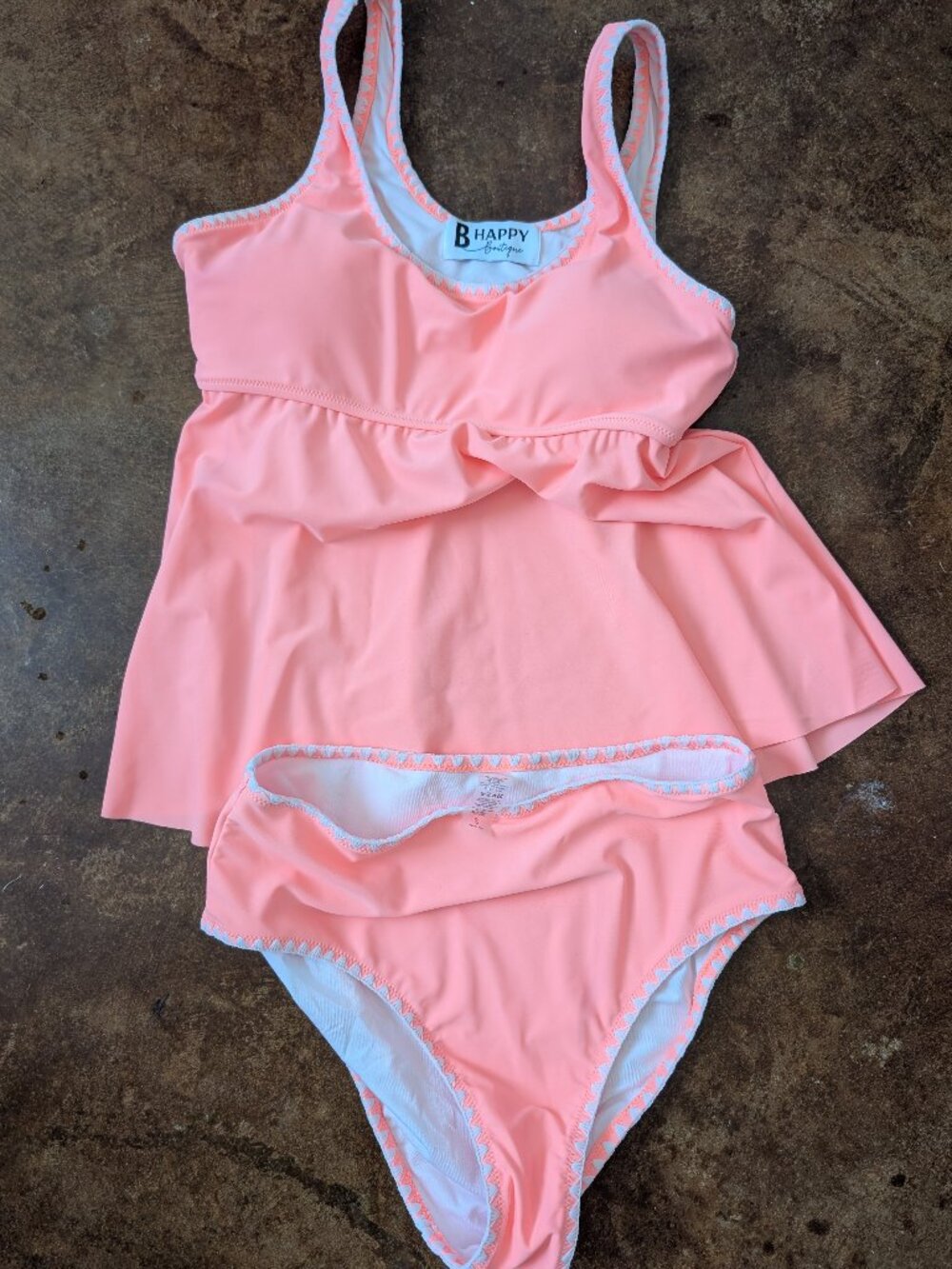 B happy boutique swim two piece size small